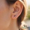 Elegant Round Floral Gemstone Jewelry with Diamond Accents – Gift for Her