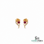 Elegant Round Floral Gemstone Jewelry with Diamond Accents – Gift for Her