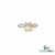 Vintage Oval Opal and Diamond Crown Ring - October Birthstone Jewelry
