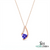 Trillion Tanzanite & Diamond Pendant - December Birthstone Jewelry