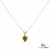 Trillion Cut Peridot Solitaire Pendant - Elegant Fine Jewelry