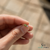 Oval Cut Peridot & Diamond Ring - Minimalist Fine Jewelry