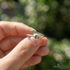 Pear Cut Peridot Open Wrap Ring - Elegant Statement Ring