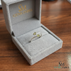 Pear Cut Peridot Open Wrap Ring - Elegant Statement Ring