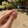 Cushion Cut Peridot Solitaire Ring - Minimalist Fine Jewelry