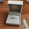 Cushion Cut Peridot Solitaire Ring - Minimalist Fine Jewelry