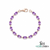 Luxury Purple Oval Amethyst Tennis Bracelet - Jewelry Gift for Her