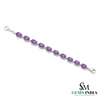 Luxury Purple Oval Amethyst Tennis Bracelet - Jewelry Gift for Her