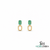 Elegant Emerald Cut Emerald Green Dangle Earrings - Luxury Emerald Earrings