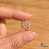 Luxury Oval Rainbow Multi Sapphire Ring With Diamond Accents - Statement Ring For Her