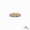 Multicolor Multi Sapphire Eternity Band Ring for Women - Colorful Statement Jewelry