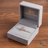 Luxury Pear Cut Pink Morganite And Diamond Ring - Elegant Gemstone Ring