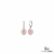 Luxury Pink Morganite Oval and Diamonds Drop Earrings - Earrings For Woman