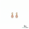 Pink Morganite Diamond Infinity Design Drop Earrings - Fine Jewelry for Women