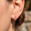 Pink Morganite Diamond Infinity Design Drop Earrings - Fine Jewelry for Women