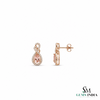 Pink Morganite Diamond Infinity Design Drop Earrings - Fine Jewelry for Women