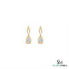 Cushion Aquamarine Gemstone Earrings - Elegant Everyday Fine Jewelry