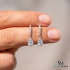 Pear Cut Aquamarine & Diamond Teardrop Drop Earrings - Sophisticated Luxury Jewelry