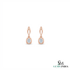 Cushion Aquamarine Gemstone Earrings - Elegant Everyday Fine Jewelry