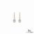 Pear Cut Aquamarine & Diamond Teardrop Drop Earrings - Sophisticated Luxury Jewelry