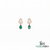 Pear Shaped Emerald & Diamond Drop Stud Earrings - Fine Jewelry for Women
