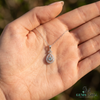 Luxury Natural Aquamarine Diamond Pendant- Minimalist Jewelry for Women