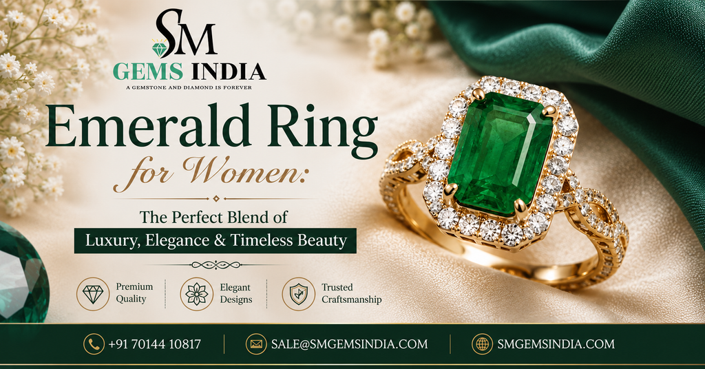 Emerald Ring for Women: The Perfect Blend of Luxury, Elegance & Timeless Beauty