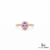 Oval Amethyst Halo Ring With Diamond Accents – Luxury Jewelry Gift