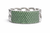 1.30 carat Round Shaped Natural Emerald Iced Out Green Stone Chain Link Ring For men's