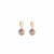 Multi-Color Sapphire & Diamond Disc Drop Hoop Earrings - Rainbow Gemstone Fine Jewelry for Women