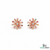 Starburst RoundMulti Stone Stud Earrings – Fine Gold Jewelry