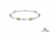 Oval Peridot Link Bracelet Green Gemstone Bracelet for Women