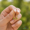 Oval Peridot Infinity Drop Earrings for Women – Elegant Gemstone Jewelry