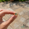 Natural Pear Shape Emerald Wrap Ring in 14k Gold - Emerald Wrap Ring