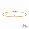 Round Opal October Birthstone Bracelet - Dainty Fine Jewelry Gift for Her