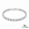 Natural Oval Opal Tennis Bracelet - Anniversary & Wedding Bracelet