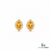 Natural Citrine Oval Stud Earrings With Diamond Halo - Fine Jewelry For Her