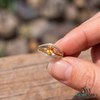 Oval Citrine Diamond Ring In 14K Gold- Classy Engagement Ring