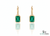 5.20 Carats Emerald cut Natural Emerald Solitaire Dangle Earrings 14k Gold Women Dangle Earrings