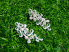 2.50 Teardrop Natural Emerald Diamond Flower Dangle Earrings Elegant Statement Design