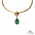 3.50 carat Radiant Teardrop Emerald Pendant Pear Cut Green Gemstone Brilliance