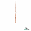 Elegant Emerald and Diamond Faith Cross Pendant for Women Symbolic Fine Jewelry Gift