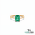 Minimalist Emerald Cut Emerald Gold Ring – Gift For Her