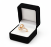 Oval Cut Citrine Ring with Diamond Halo - Citrine promise ring