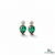 Teardrop Emerald Diamond Stud Drop Earrings – Fine Emerald Jewelry