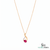 Oval Ruby & Diamond Teardrop Pendant – Sophisticated Statement Jewelry