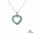 Solid Gold Emerald and Diamond Heart Pendant – Romantic Fine Jewelry