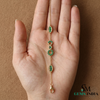 Emerald Station Chain Bracelet with Infinity Center – Minimal Gold Jewelry