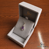 Oval Amethyst Pendant With Diamond Accents – Luxury Jewelry For Woman