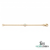Round Opal October Birthstone Bracelet - Dainty Fine Jewelry Gift for Her